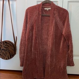 LOFT Pink Cardigan Sweater